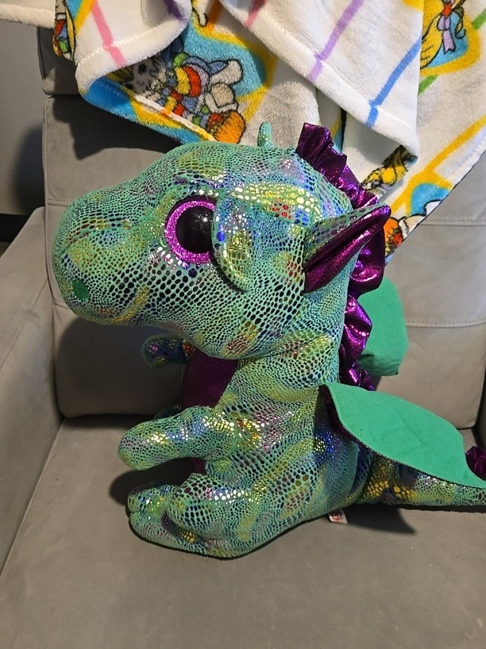 TY Beanie Boos - CINDER the Dragon (LARGE Size - 17 inch) - Boo Toy